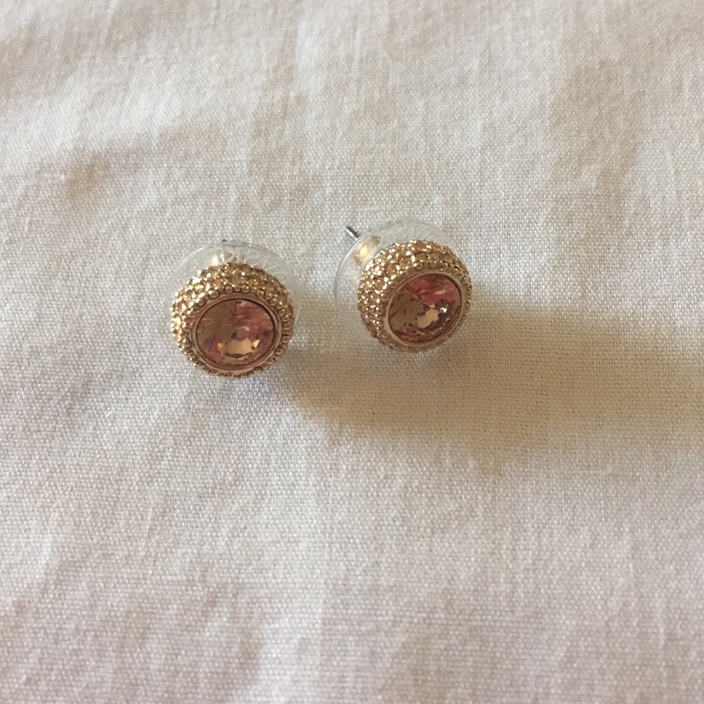 Swarovski crystal Amber earrings